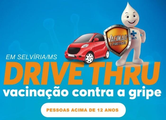 Prefeitura de Selvíria realizará ‘Drive Thru Contra Gripe’ nesta sexta e sábado