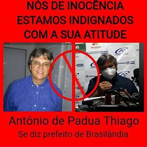 VÍDEO: Prefeito de Brasilândia revolta moradores de Inocência após comentário sobre morte de vice-prefeita
