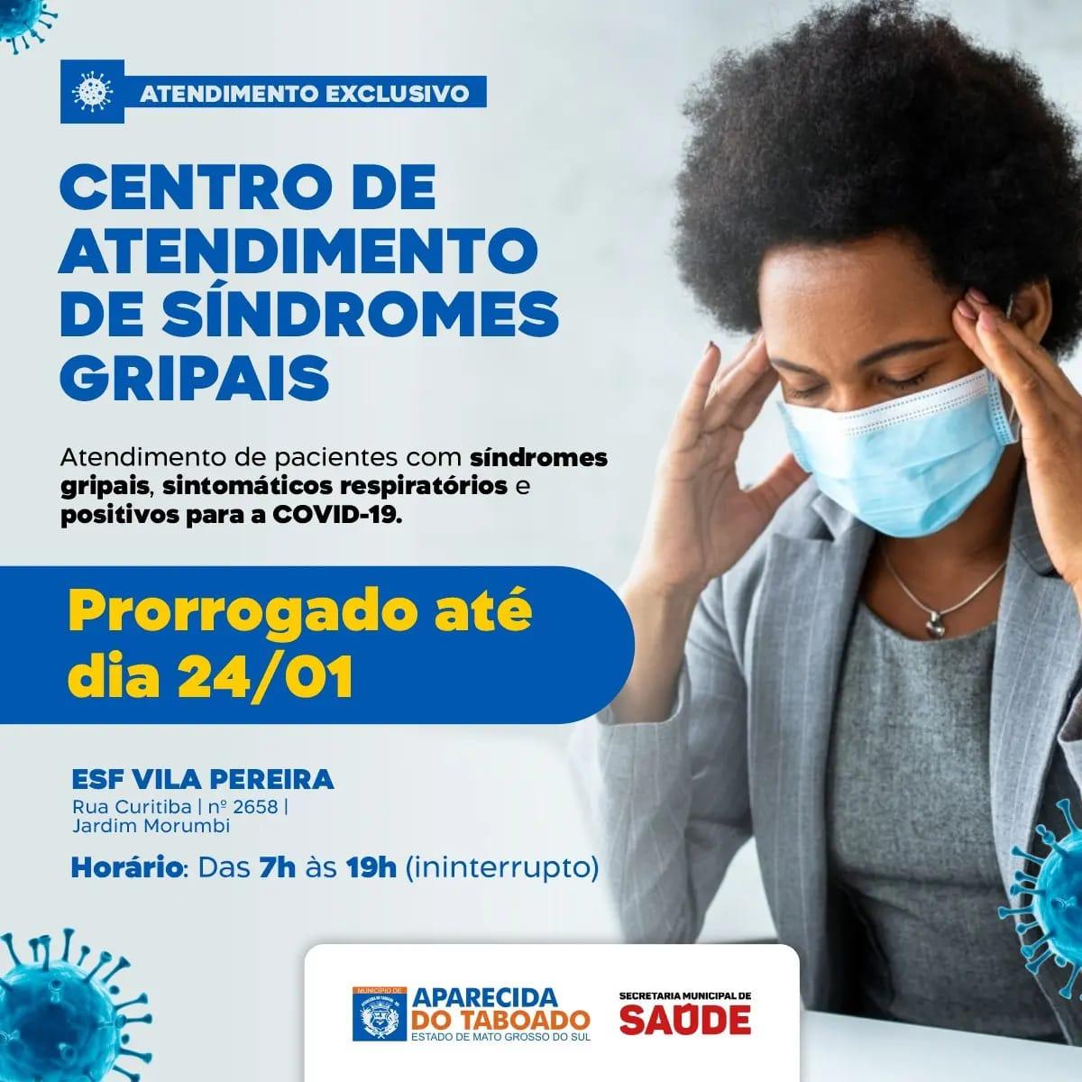 ESF Vila Pereira atenderá somente pacientes com síndromes gripais até o dia 24